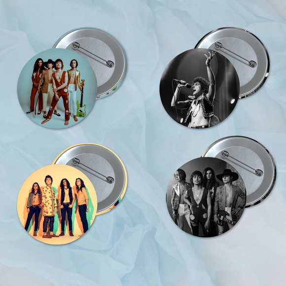 Greta Van Fleet Band 1.5 inch Pinback Buttons 4 Pack Rock Music Stocking Stuffer - Picture 1 of 1